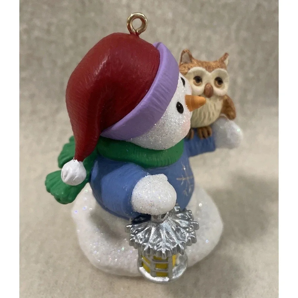 2005 Hallmark Snowman Owl Snow Buddies 8th Series Keepsake Christmas Ornament